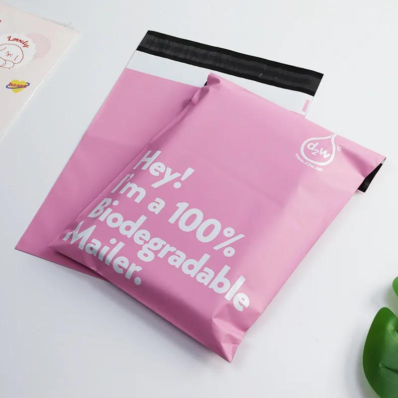 

100% D2W Biodegradable Envelope Mailing Bags Self Adhesive Seal Express Postal Pouch Bag Eco-Friendly Clothing Waterproof Pouch 25.5x33-4 100 pcs