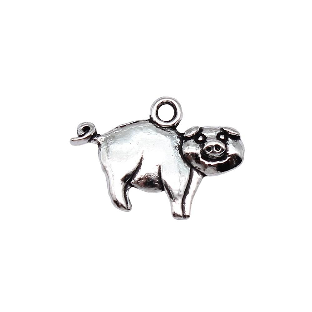 Pig Sheep Cow Mr Rabbit Charms Alloy Pendants For DIY Bracelet Necklace Accessories