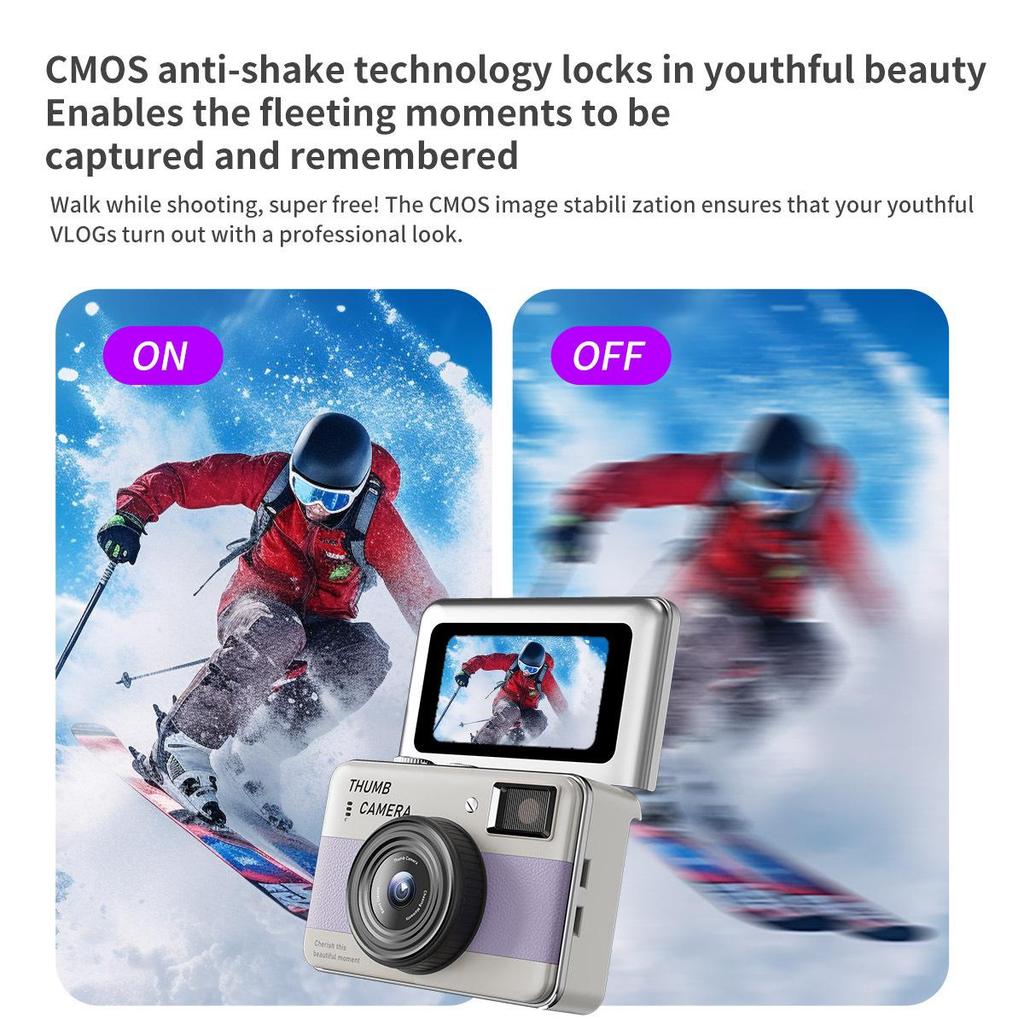 1080P HD Mini Flip Screen Camera: Wearable Compact Camcorder for Teens