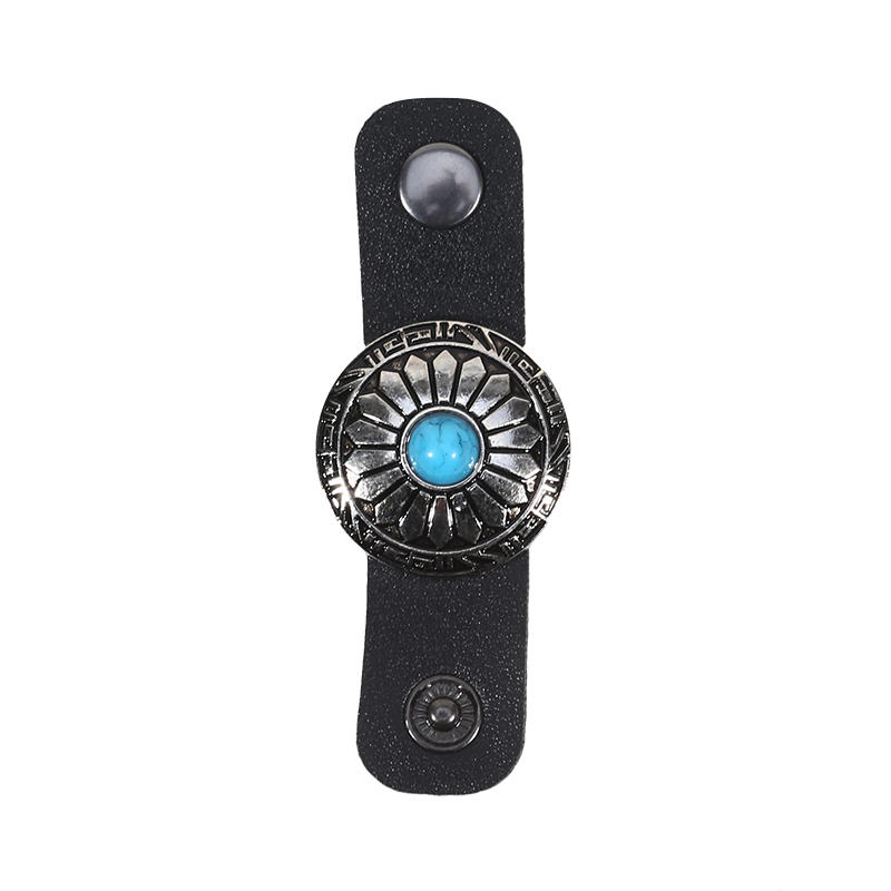 

Western-Style Scarf Clips Silk Ring Neckwear Slide Fastener Securing Loop Versatile Vintage Decorative Access For Men