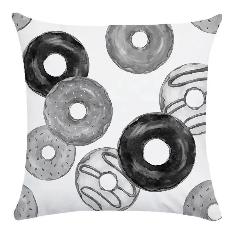Donut Decorative Pillowcase Car Ornaments Office Living Room Sofa Home Pillowcase