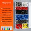 Pure Copper Cold Crimp Terminal Set - Pin Type Wire Lug & VE Tube Crimp Connector with Quick Press Wire Cap & Crimping Pliers