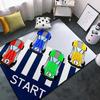 Construction Rugs for Boys Room Construction Play Non Slip Flannel Carpet for Playroom Decor Rug with Truck Tractor Print Mat