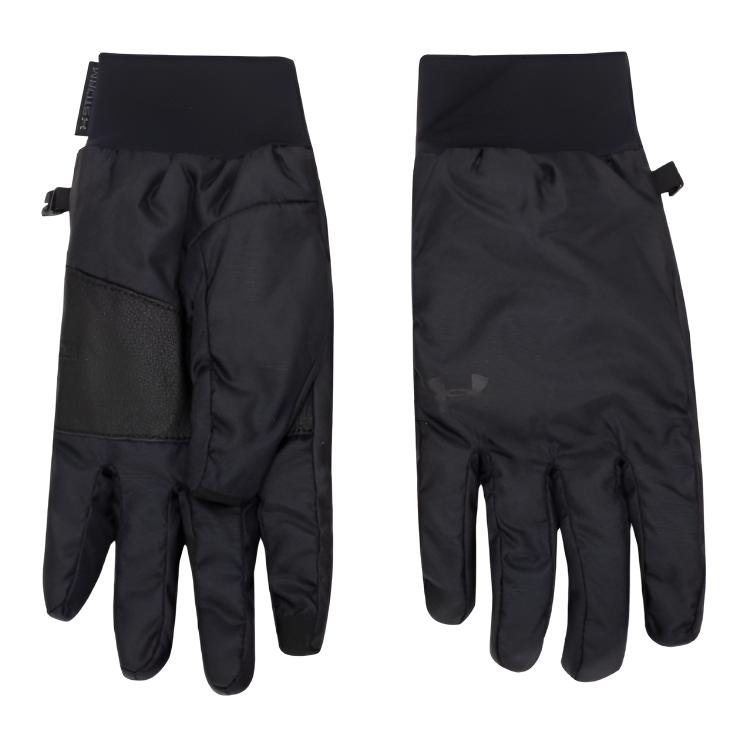 Under Armour Polyester, Goat Leather, Elastane Sports Gloves Unisex Black 1373122-001 XL