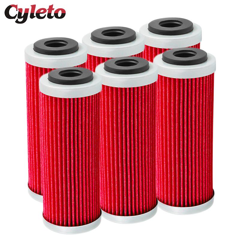 4/6pcs Cyleto Motorcycle Oil Filter for KTM SX SXF 250 EXC 350 450 505 400 530 for Husaberg FE250 FE350for Husqvarna FC FX FE FS