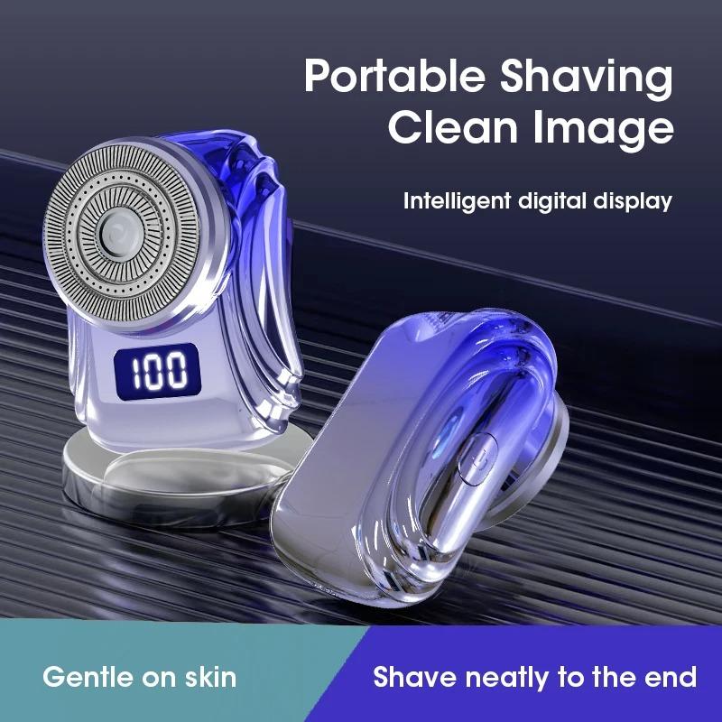 Portable USB Charging Shaver for Men Mini Pocket Razor Waterproof Dry Wet Beard Shave Travel Onboard Car Shaver