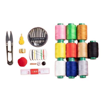 DIY Nähset Zehnfarbiger Faden mit Aufbewahrungsbox Nähbox Nadel und Faden Set für Quilting Fadenstich Stickerei Handwerk