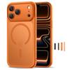 Skyddande fodral case för iPhone 17 Pro Max Magpeak Magsafe CC - matt orange