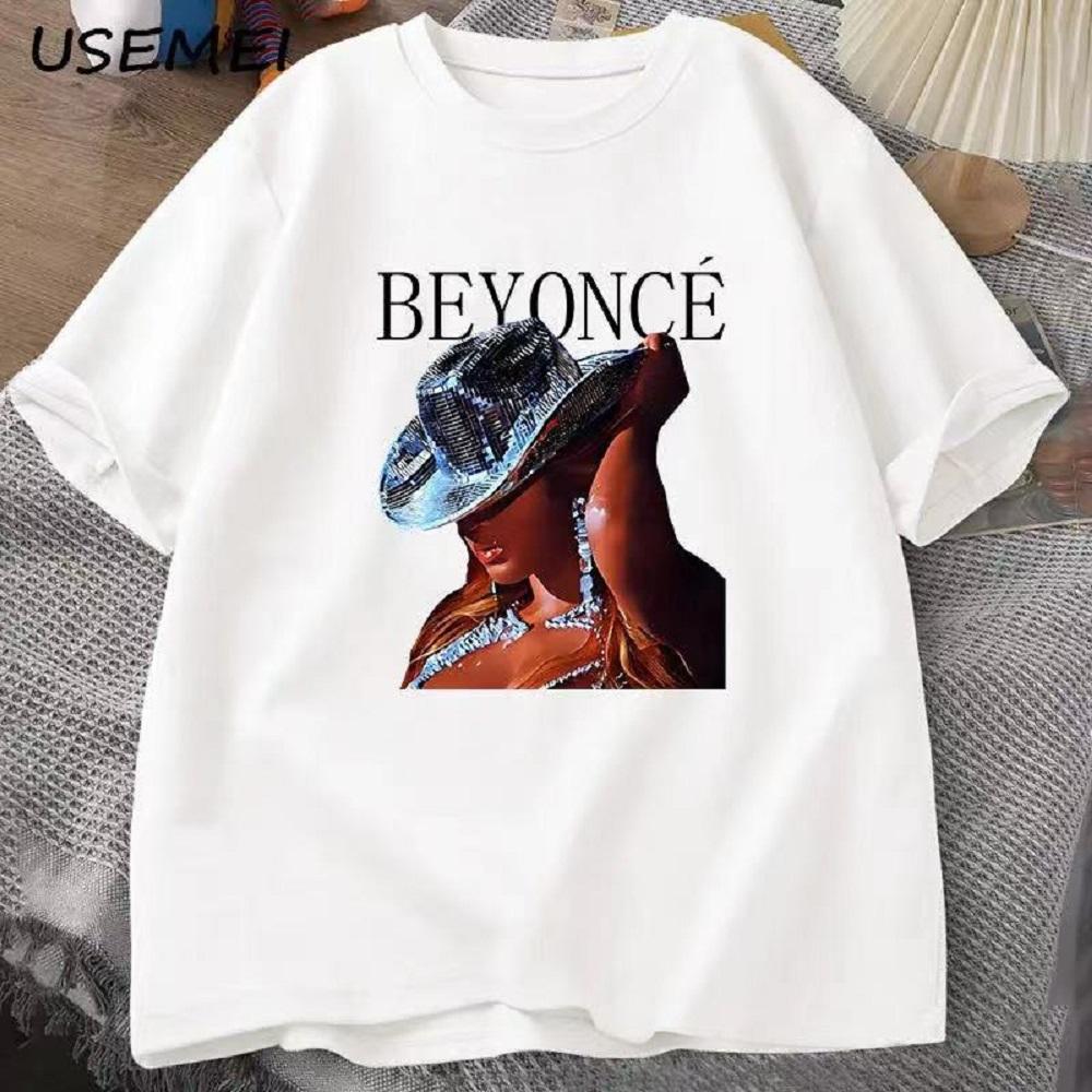 

Beyonce Renaissance Tour T Shirt Unisex Women Cotton Tops Tshirt O Neck Oversized Tees Streetwear Casual Harajuku Print 80017 S