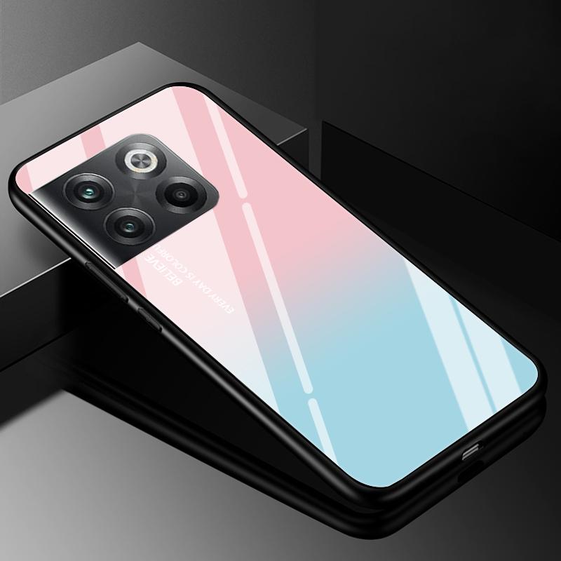 Gehärtetes Glas Handyhülle Für Oneplus 9rt 10T Ace 10 Pro Hülle Oneplus 11 12 12R 10R 9 Pro Luxus Harte Rückseite Stoßfänger Oneplus12