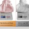 Coral Fleece Faux Rabbit Fur Coat Hot Water Bottle: Explosion-Proof Thickened Winter Hand & Foot Warmer.