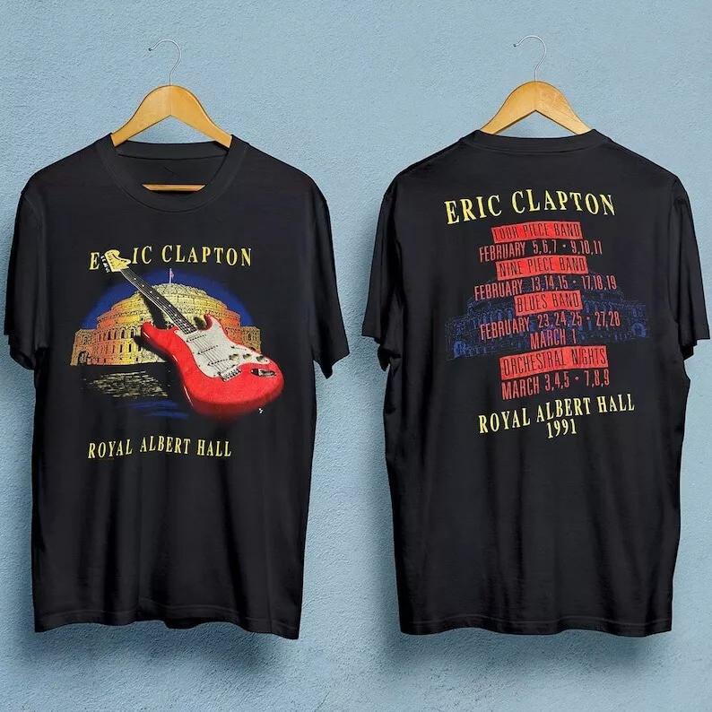 

Vintage Eric Clapton Tour 2 sided T-Shirt, For The Memories Signatures Shirt 3XL