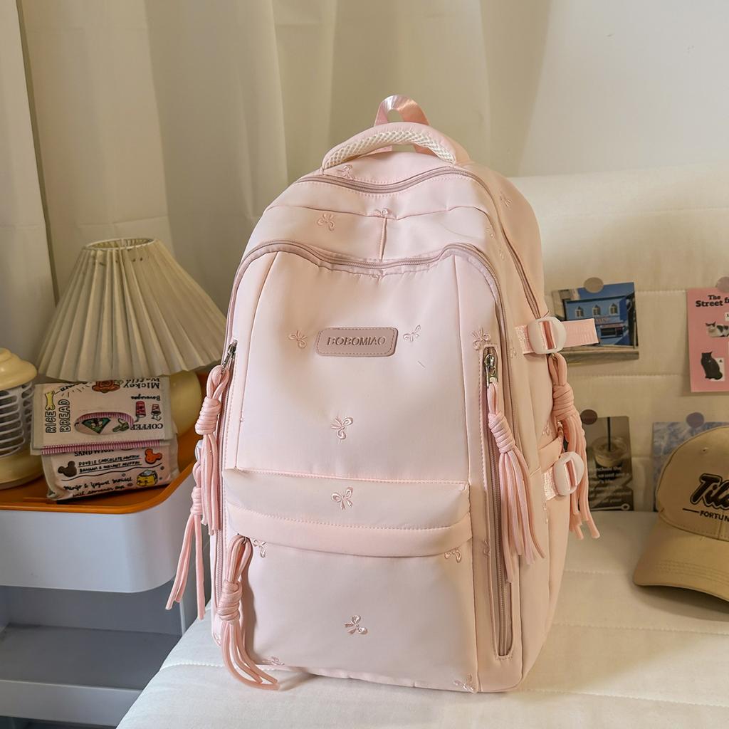 Schoolbag cute girl schoolbag large capacity college style junior high school girl high school college student backpack leisure travel backpack