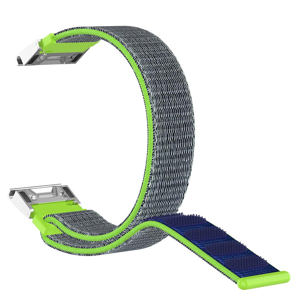 For Garmin Forerunner 570 47mm/Fenix 8 47mm/Fenix 7/Fenix 6/Fenix 5 Loop Fastener Nylon Smart Watch Strap Wristband