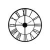 Pendule métal vintage diamètre 70 cm Atmosphera - Noir