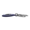 Excellent LOUIS VUITTON key ring Porte Cle LV Padded Circle blue leather M00744 Used