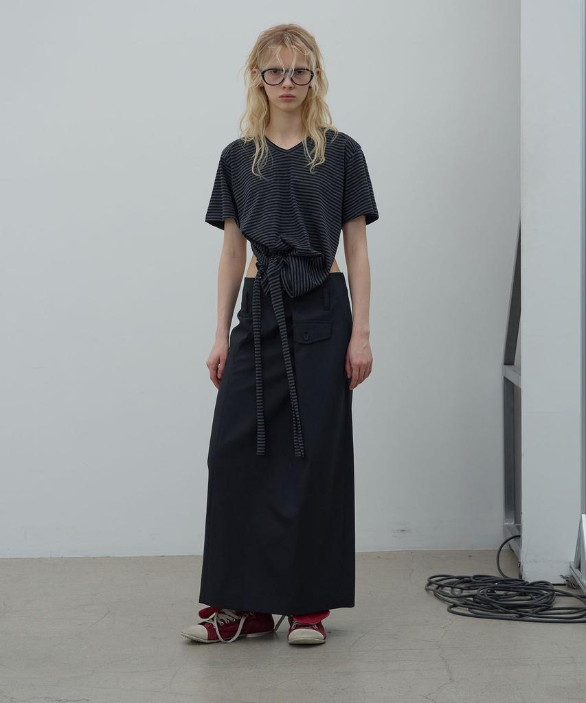 LCDC™ Overlap Long Skirt (Black)
