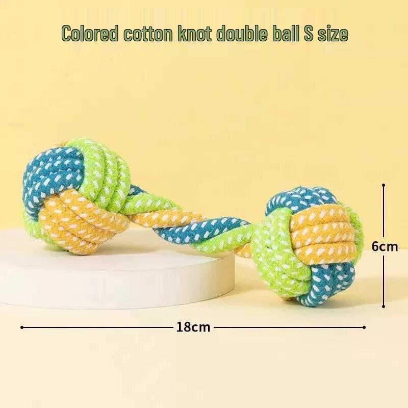 Two-Color Dog Chew Toys Set, Teething Sticks, Teeth-Cleaning, Training Rope for Pets