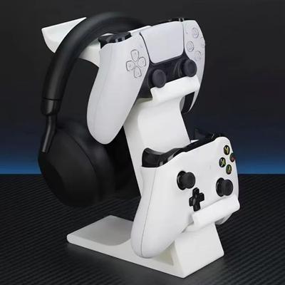 3D-Druck Gamepad Displayständer Stabiler 2-stöckiger Game Controller Displayständer mit Headset-Halter Platzsparend