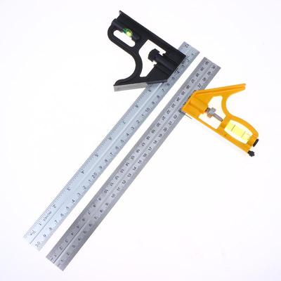 1Pcs Multifunctional 300Mm Adjustable Angle Ruler 12" Combination Square Ruler Woodworking Level Gauge Angle Metric Ruler