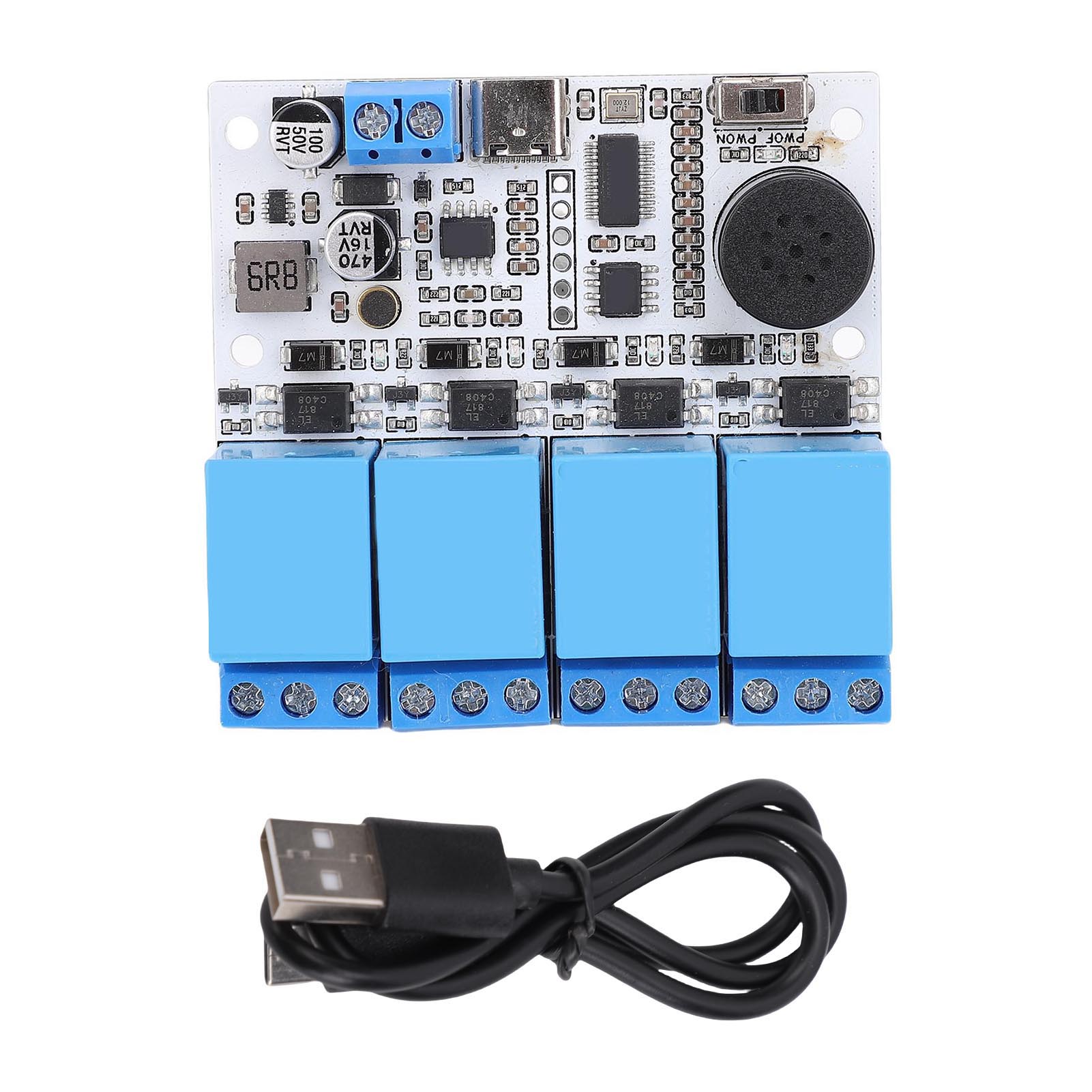 

Audio Relay Voice Recognition Relay US516P6 Chip Type C Interface 5.08mm Screw Wiring Socket Audio Relay for Smart Appliance DSTAR-40