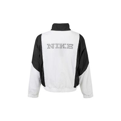 (WMNS) Sportswear Full-length Zipper Cardigan Splicing Contrasting Colors Woven Jacket White Women's CJ3686-100