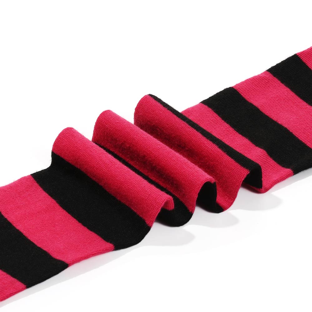 Casual Warm Women Stripe Stockings Over Knee Long Socks Thigh High