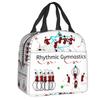 Dance Rhythmic Gymnastics Insulated Lunch Bag for Women Resuable Cooler Thermal Lunch Box Beach Camping Travel