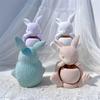 Top Quality Creative Rabbit Shape Hollow Candle Holder Silicone Mold Set for DIY Candle Crafting Durable Concrete Plaster Molds