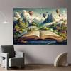 2D Magical Storybook Backdrop Mountain Landscape Photography Background