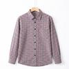 Langsaha Women's Loose-Fit Plaid Long-Sleeve Casual Shirt