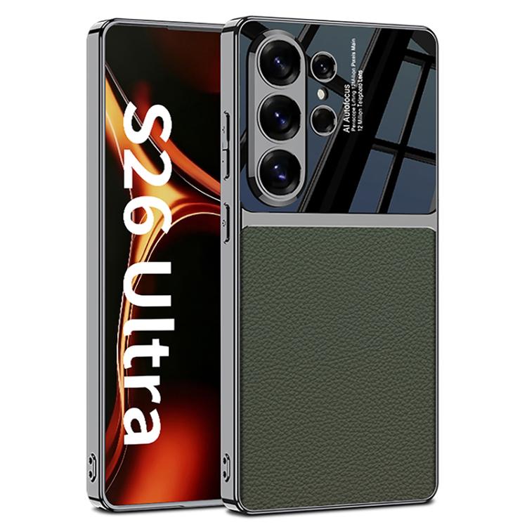 GKK Plating TPU + Leather Full Coverage Phone Case For Samsung Galaxy S26 Ultra 5G