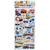 1pcs 3D Relief Stickers for Baby Boys Girls Cartoon Transportation Vehicles Kindergarten Reward Stickers DIY Adhesive Materials