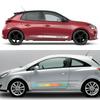 Pegatinas de Rayas Laterales para Coche Rayas Deportivas Calcomanía de Vinilo Para Vauxhall Corsa D C VXR Sri Van Decoración de Tuning Automotriz Pegatinas Accesorios
