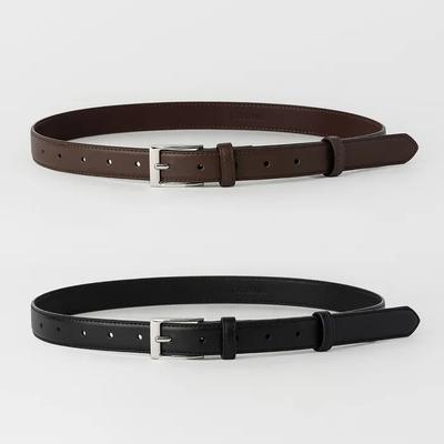 BT8039 Urban Square Cowhide Belt 24mm 2 Colors