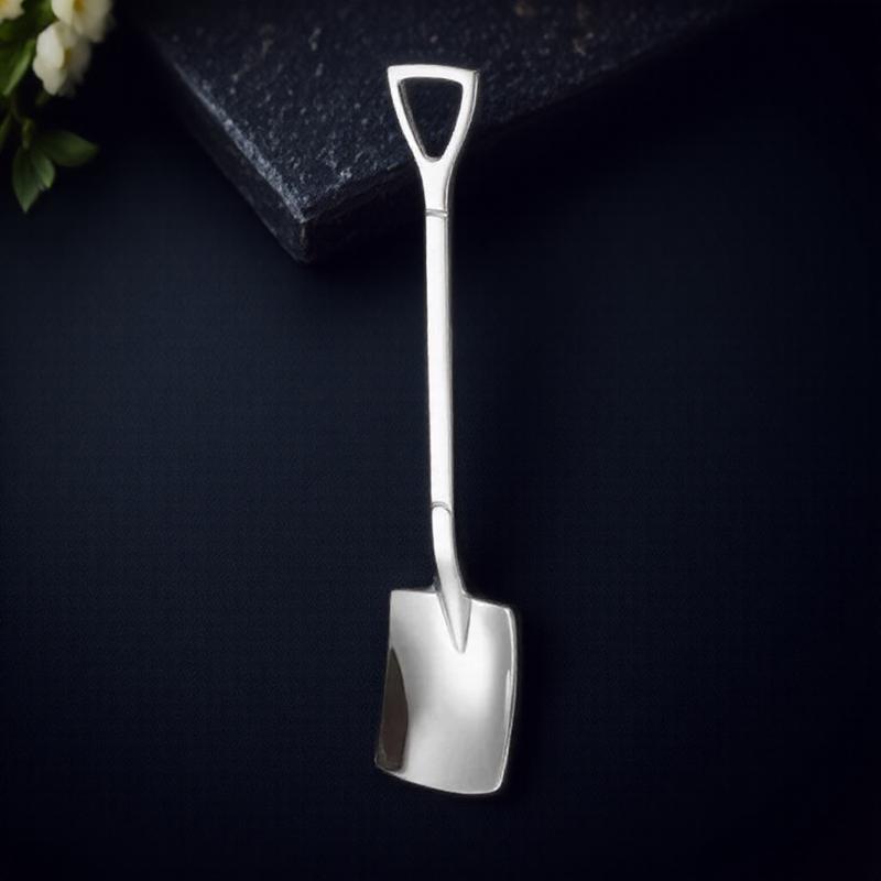 1PC 304 Stainless Steel Vintage Coffee Scoop Ice Cream Scoop Creative Tea Scoop Fruit Fork Fashion Cutlery Set