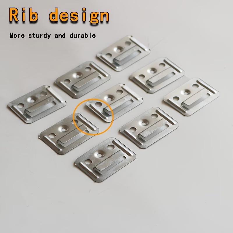 100 Piezas Clips para Paneles de Pared WPC Clip Metálico Para Revestimiento Ranurado de Pared y Techo WPC Clip Solamente Interior y Exterior Varios Tamaños