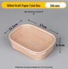 Einweg Kraftpapier Fast-Food-Behälter