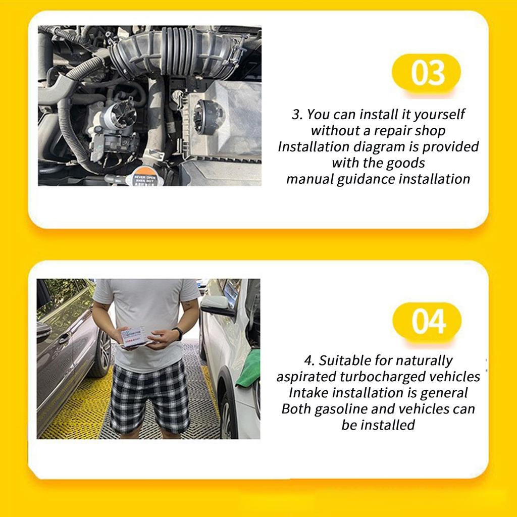 Qismetbina Turbo Air Intake | Turbine Supercharger | Stainless Steel Air Intake Turboinator Acceleration System for Truck and Car Engines