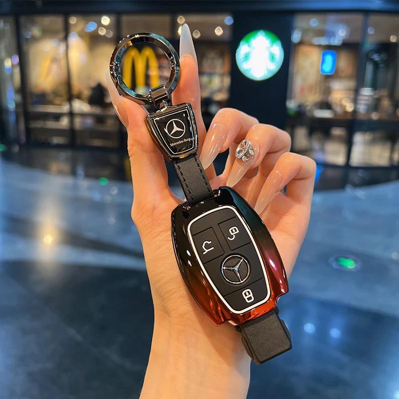 Car Samrt Key Fob Case Cover For Mercedes Benz A B C E S G Class W204 W205 W212 W213 W176 W177 GLC CLA AMG Accessories DZ0