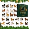 Christmas Calendar Advent 2D Christmas Tree Decorations Horse Pendant 2025 Xmas Countdown Calendar Christmas Gifts For Kids