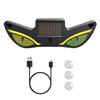 Car LED Solar Ambient Light Demon Eye Wireless Triangle Window Decor Neon Light Auto Atmosphere Lamp Car Accessories