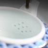 Chinese Jingdezhen Blue and White Porcelain Teapot, Coffee Pot, 600ml Copper Girder Tea Pot, Home Ceramic Teaware, High Quality
