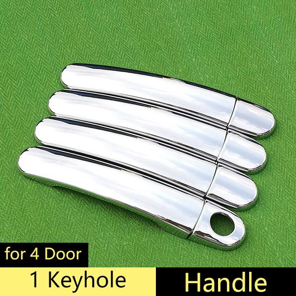 For VW Jetta A4 Bora 1999-2006 Chrome Handle Cover Trim Set Volkswagen MK4 2000 2004 2005 Car Accessories Stickers Car Styling