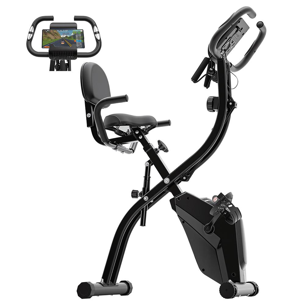Formile - YZJ - 501 Exercise Bike, Home Fitness Recumbent Bike with 16 Resistance Levels, LCD Display,Ergonomic Design