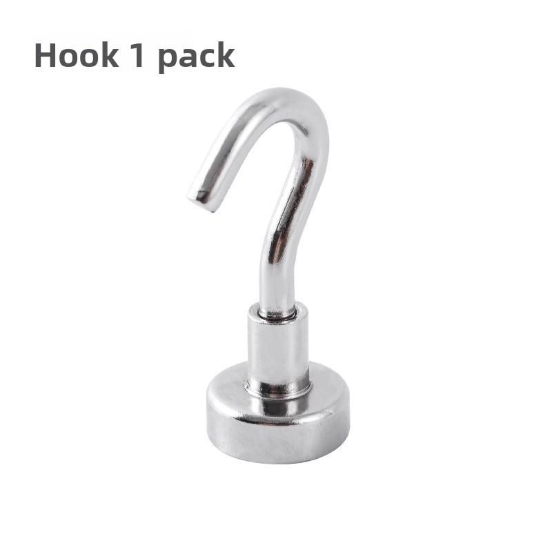 1/2 Stück Großhandel Extra Starke Magnete mit Haken zum Aufhängen Magnetische Haken Schwerlast Neodym Seltene Erde Magnetische Aufhänger