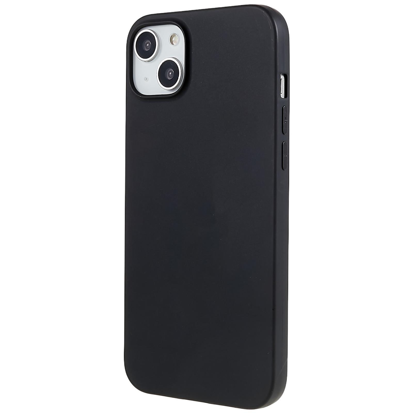 

Soft TPU Phone Case for iPhone 14/13,Matte Finish Anti-scratch Cell Phone Back Cover Black