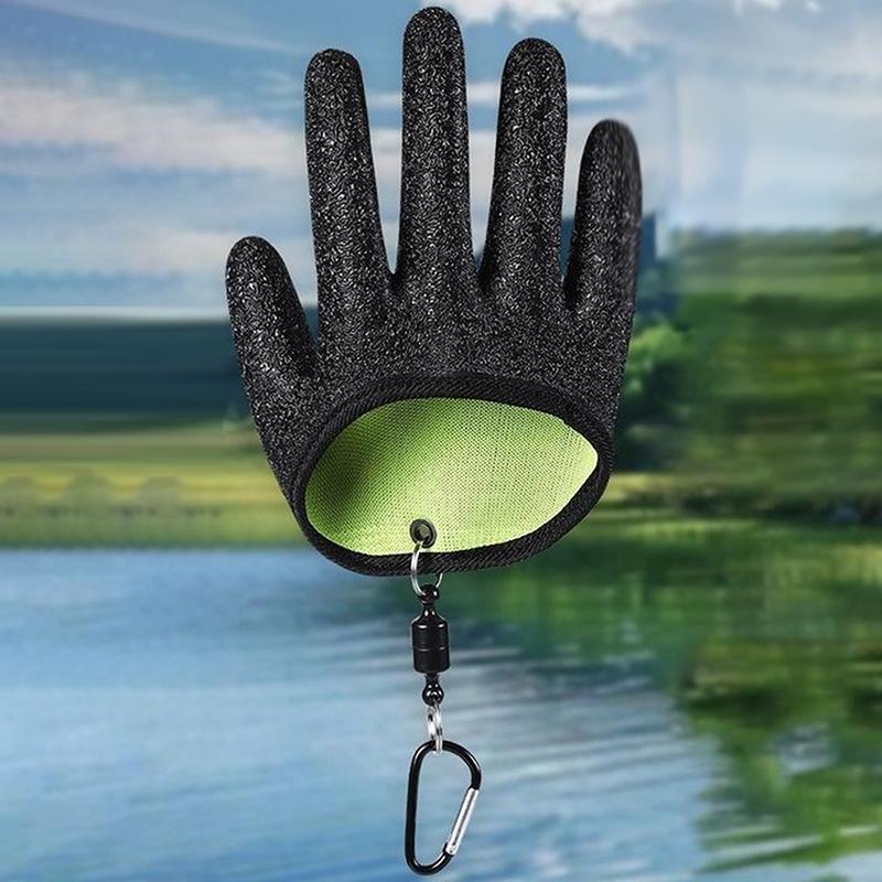 1/2 Pcs Fish Catch Gloves Fishing Glove With Magnet Hook Non-Slip Gloves Catching Fish Latex Hunting Gloves For Accessories