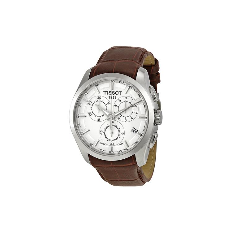 Tissot Kutu Collection Orologi da Uomo al Quarzo Orologio 41mm Quadrante Argento Cassa in Acciaio Inossidabile T035.617.16.031.00