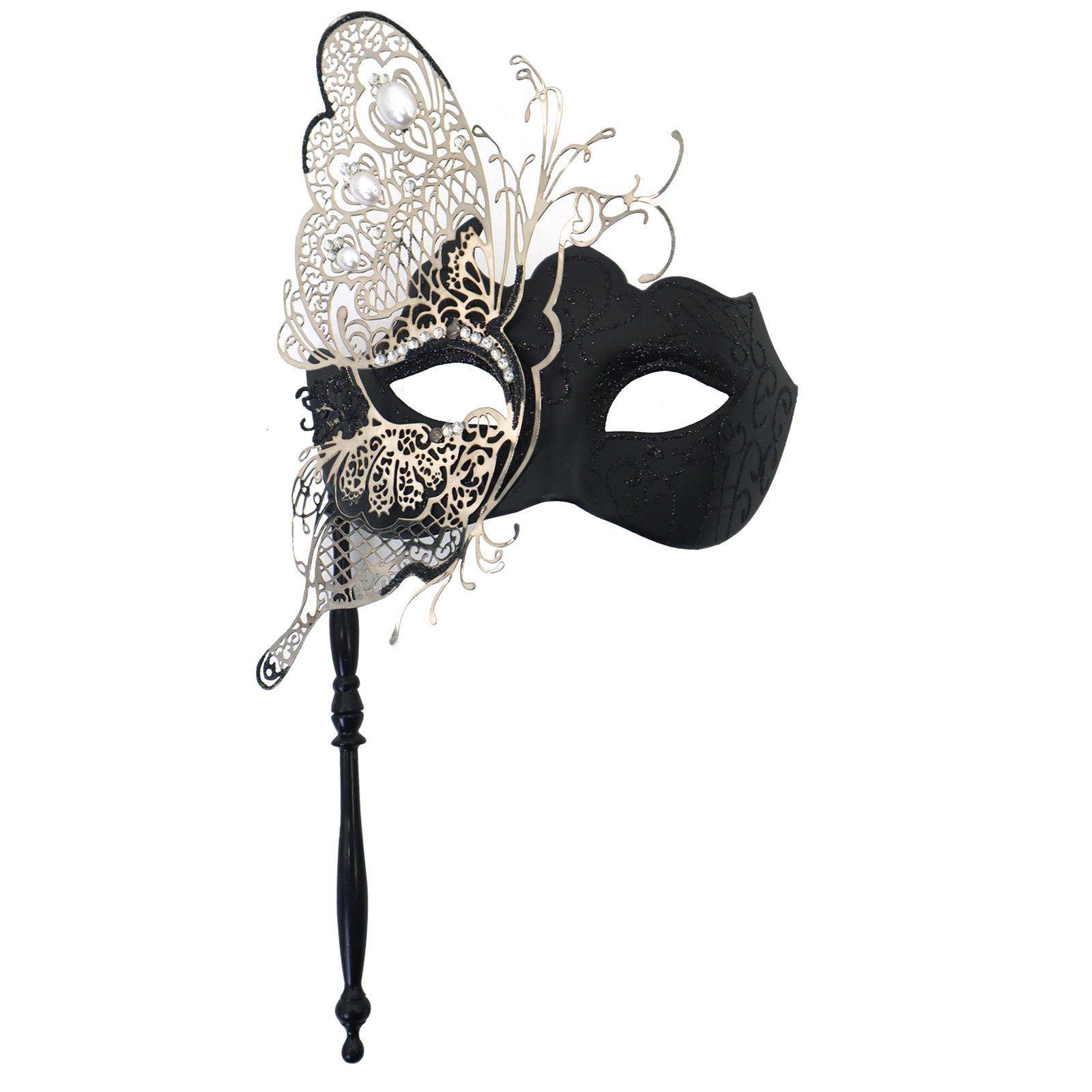 

Fashion Butterfly Mask For Adults Cosplay Accessories Handheld Face Covering Ideal For Costume Event And Photo Props 9